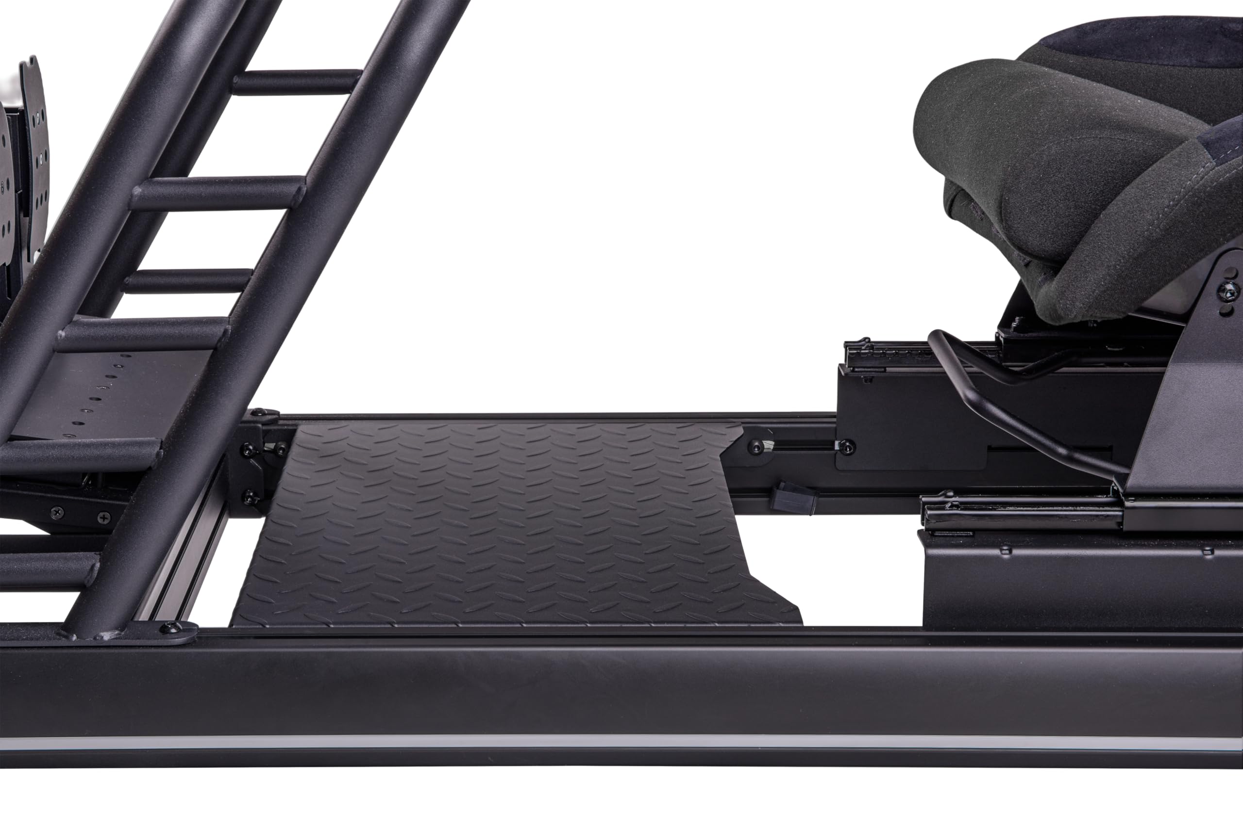 Thermaltake Sim Rig Floor | Simulator Cockpit Accessory | Anti‑Slip Steel Foot Plate | TT Racing Ecosystem | Black