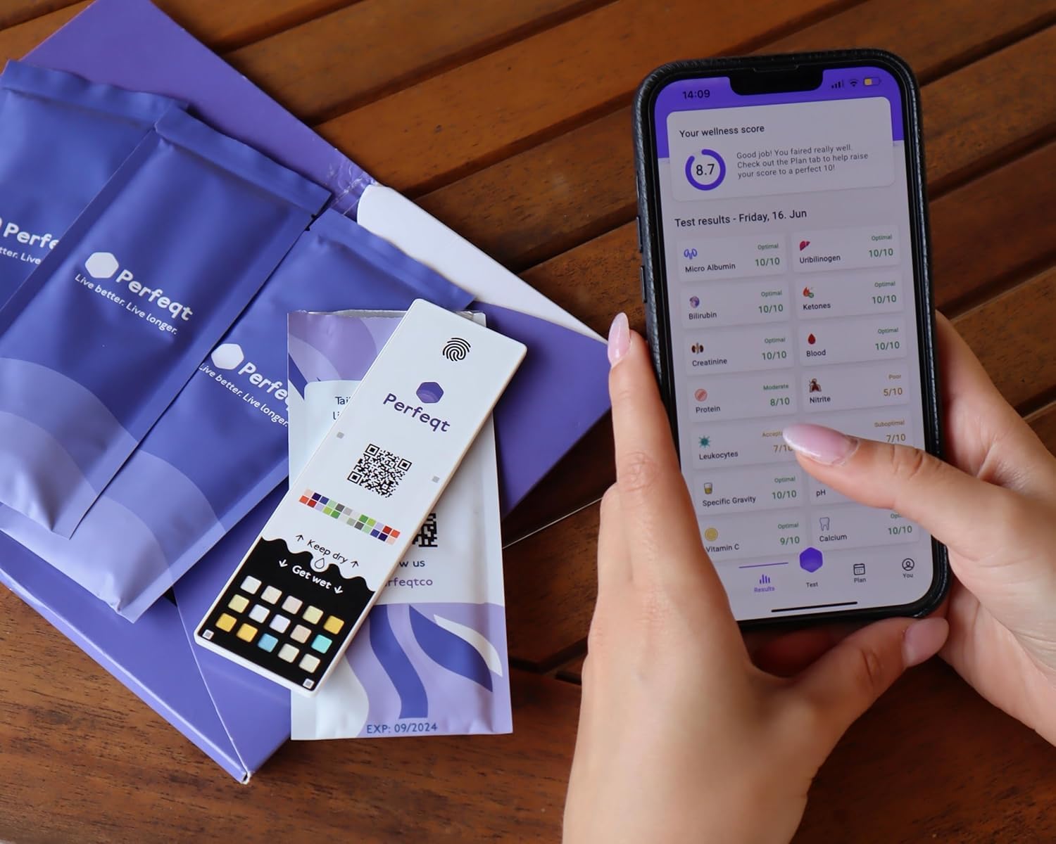Bandes de Test avec Application - Suivi Avancé de la Nutrition, Céto, Hydratation, pH - Plan de Bien-être Personnalisé (4)