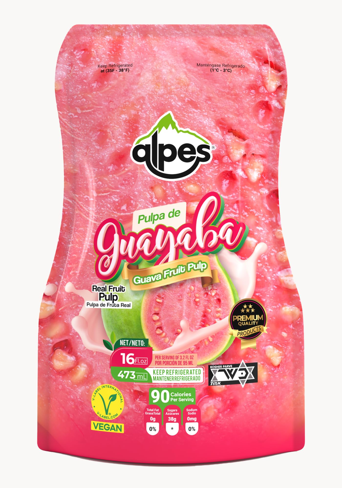 Amazon.com : Alpes Premium Guava Pulp, 100% Real Fruit, Tropical