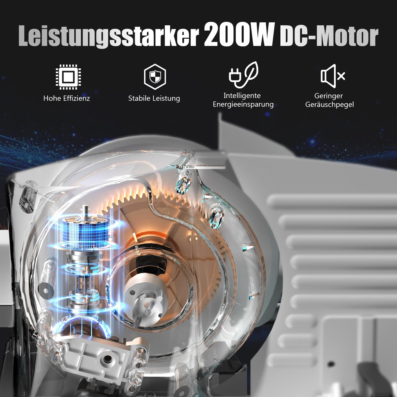 YASHE Elektrische Allesschneider 200W Brotschneidemaschine 19CM Edelstahlklingen 0-15mm Einstellbare Schnittstärke
