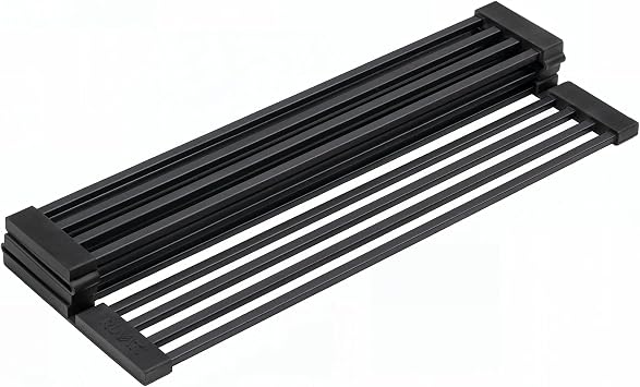 Ruvati Foldable Drying Rack for Workstation Sinks in Gunmetal Black- RVA1395BL