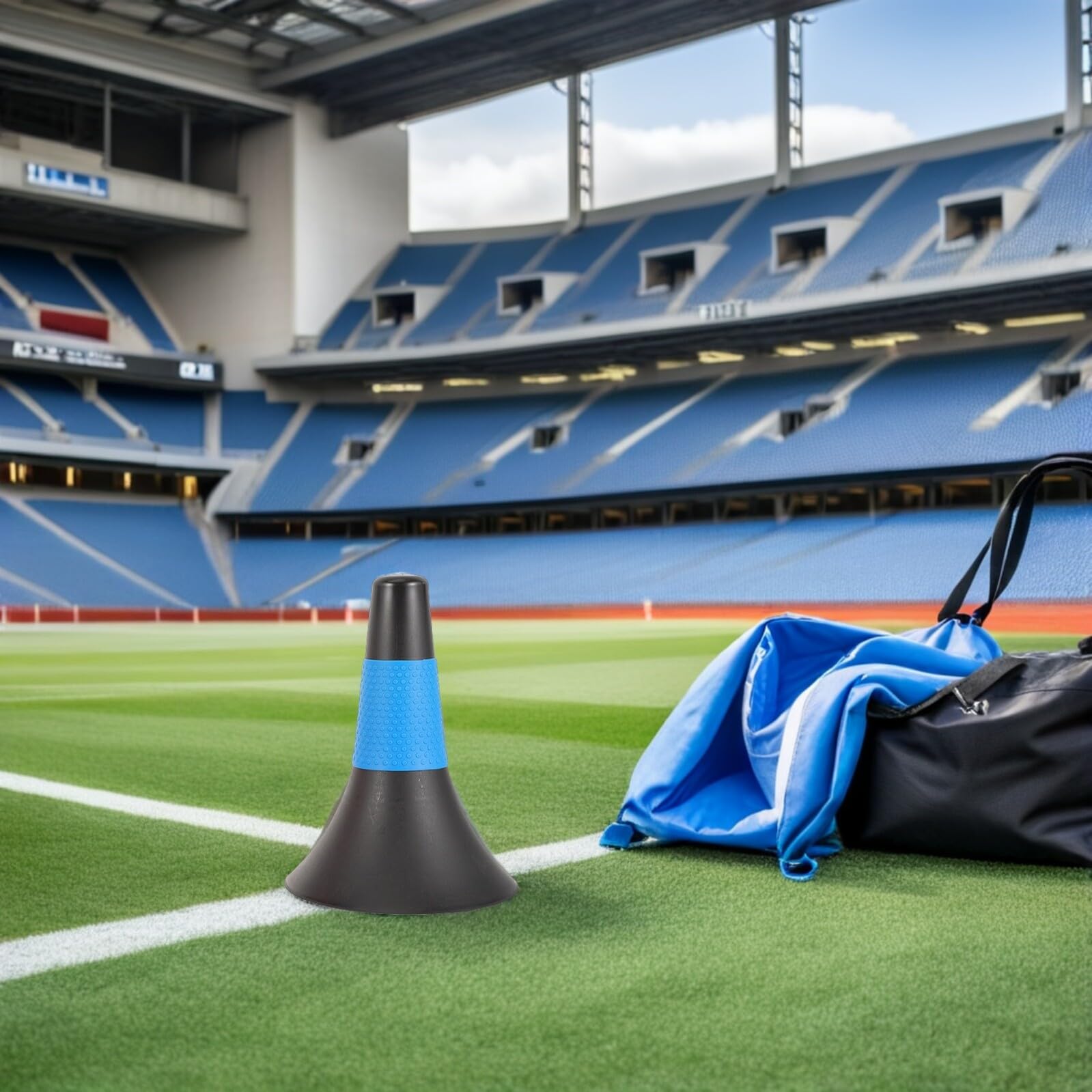 Toyvian 6 Piezas Conos de Entrenamiento para Fútbol Equipamiento Profesional para Ejercicios de Agilidad y Velocidad Marcadores de Campo para Baloncesto y Fútbol Alta Visibilidad para Uso