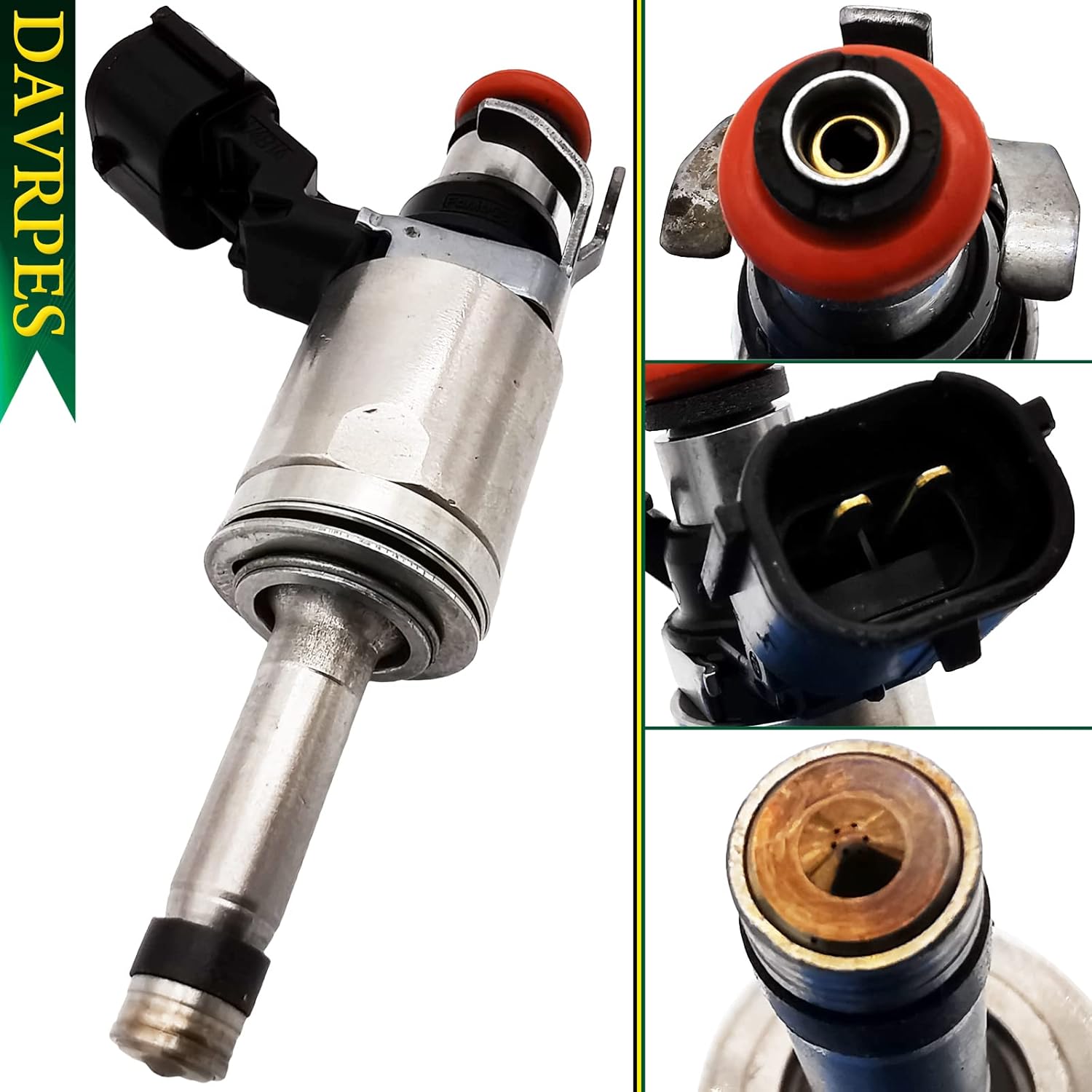 4PCS CM5E-BB FJ1164 Fuel Injector Fuel Spray Nozzle 6 Holes Disc Engine For Ford Focus 2.0L L4 2012 2013 2014 2015 2016 EcoBoost GDI Replace#CM5EBB｜CM5E-9F593-BB｜4G2326｜INJ650｜M1484