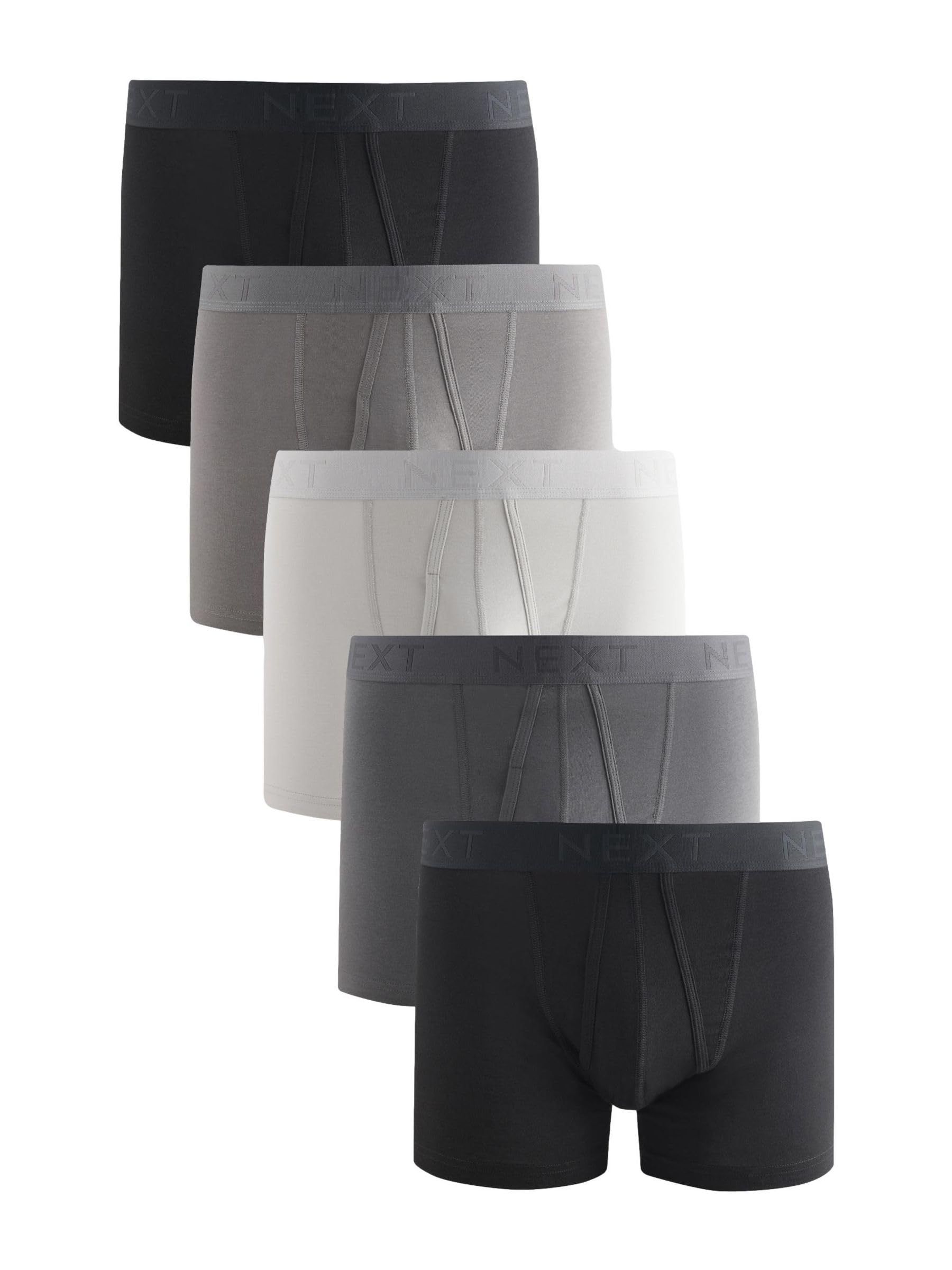 NEXT Uomini Confezione da 5 Boxer in Misto Cotone con Cucitura ad A