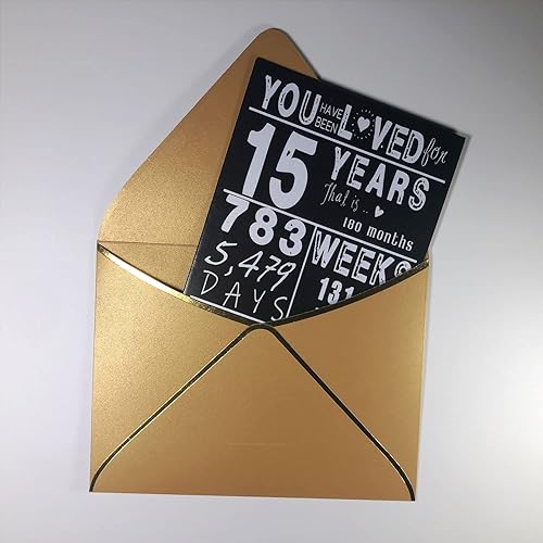 Miniatura 37 de Tarjeta de cumpleaños de 15 años para niñas y niños, regalos de cumpleaños para niñas de 15 años, el mejor regalo para niñas de 15 años, regalos