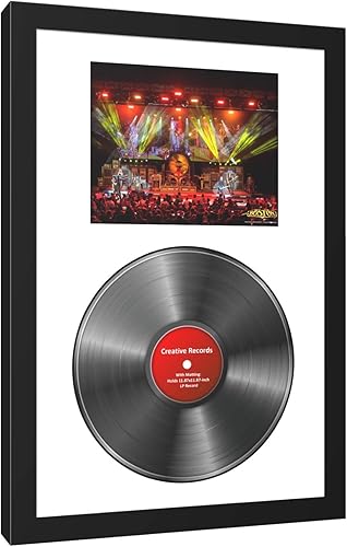 Miniatura 6 de Creative Picture Frames Marco de concierto de fotos de 8.0 x 10.0in con pantallas de estera negra, 33 vinilos LP