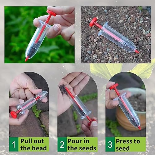 Miniatura 7 de Gardening Hand Tools - Manual Garden Seeder - Repotting Mat  for Planting Seedling Vegetable Tomato Pepper Flower Lawn Indoor Outdoor Cultivation