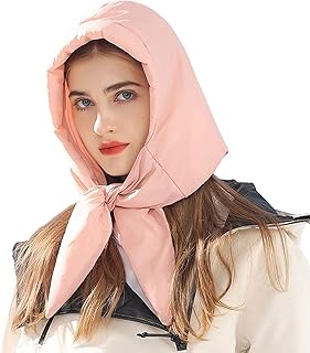 Sombrero de plumón a prueba de viento al aire libre, sombrero de invierno ligero y cálido para mujer, sombrero de turbante caliente a prueba de viento para senderismo, esquí y deportes de nieve