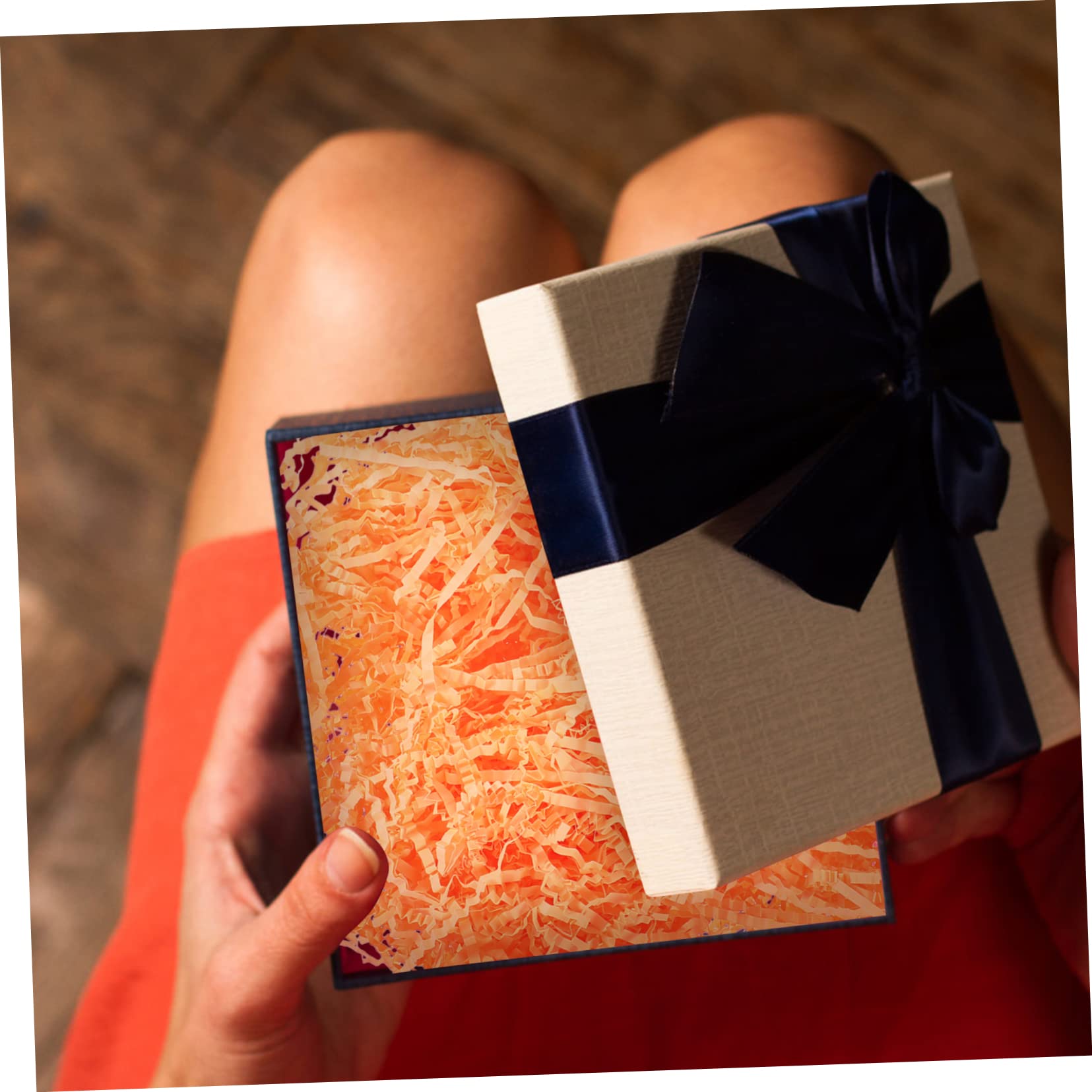 Rosa Füllmaterial aus Geschreddertem Papier für Körbe, 1 Beutel | Dekorative Füllung für Geschenkboxen und Schokoladen, Schöne Optik, Verblasst nicht Leicht