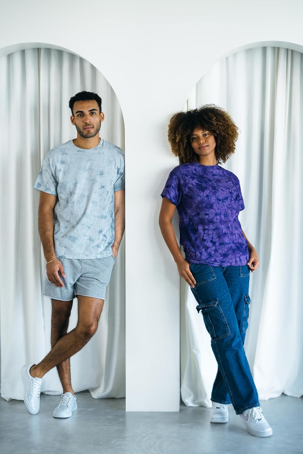 Colortone Crystal Wash Tie Dye Short Sleeve T-Shirt for Men and Women - Image 5