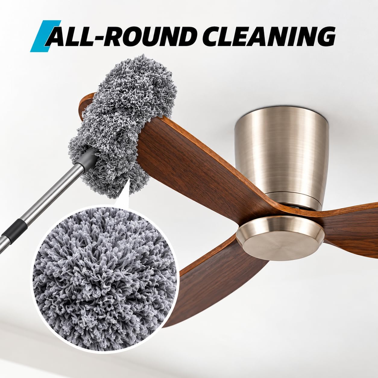 Microfiber Feather Duster - Extendable Cleaning Kit -8
