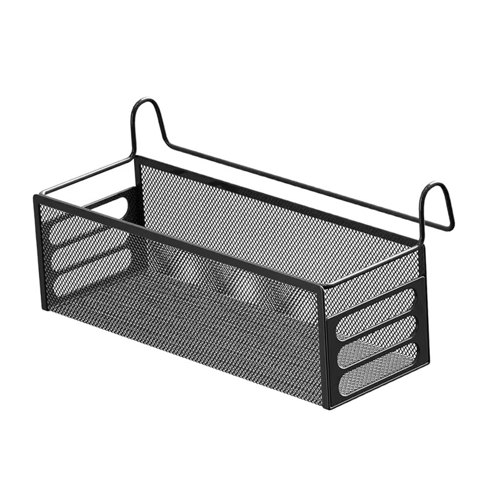 Jazuaiao Multifunctional Suspended Rack with Storage Compartments for Books Electronics and Accessories Sturdy Iron Construction Suspended Bedsides Storage Rack Space Saving Design