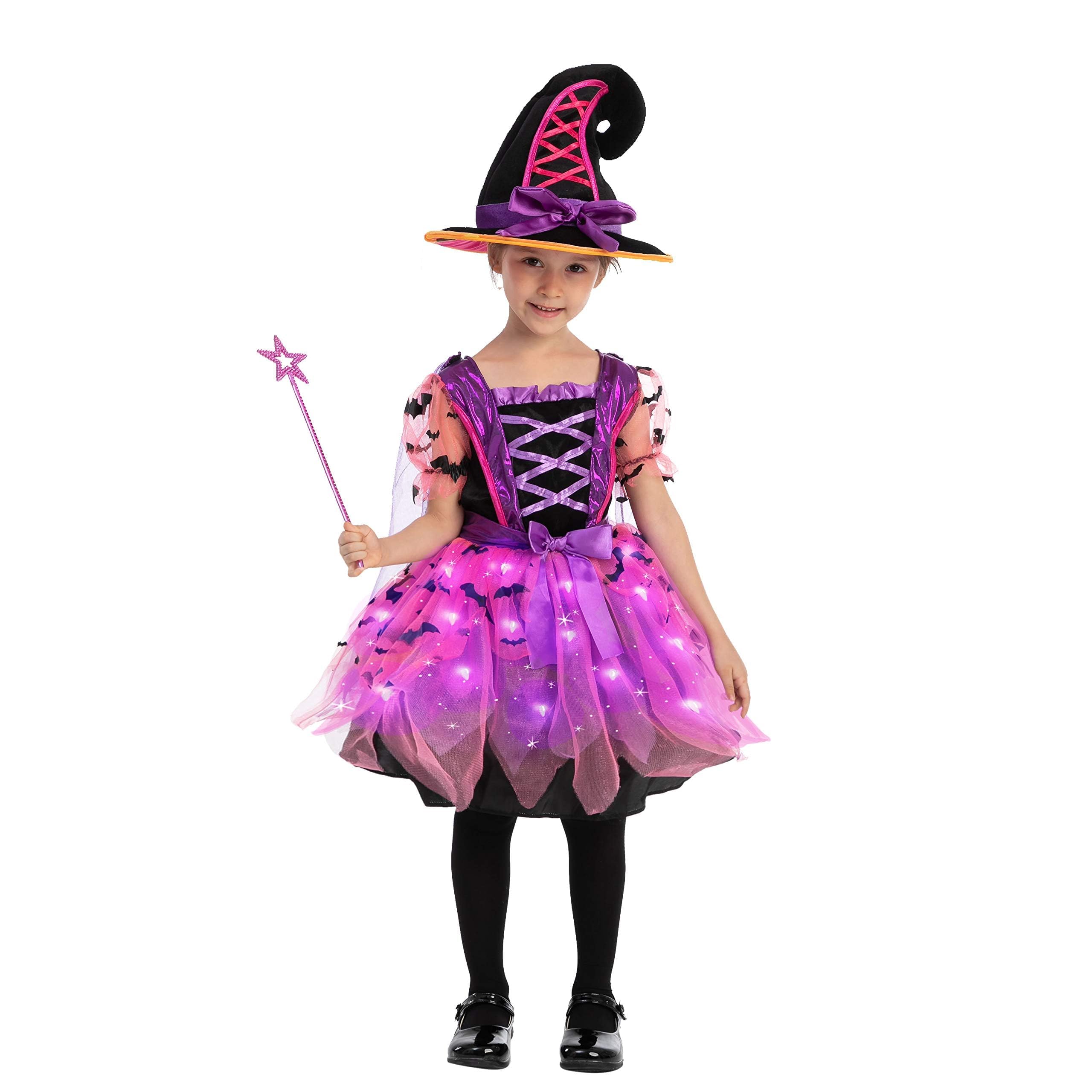Spooktacular Creations Kostium czarownicy Rozświetl dziewczyny Zestaw kostiumów na Halloween