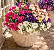 Artificial Flowers, 8 Bundles Faux Silk Pansies, Multi-Color, Weather Resistant, for Outdoor Decoration (Colour mixing-03)