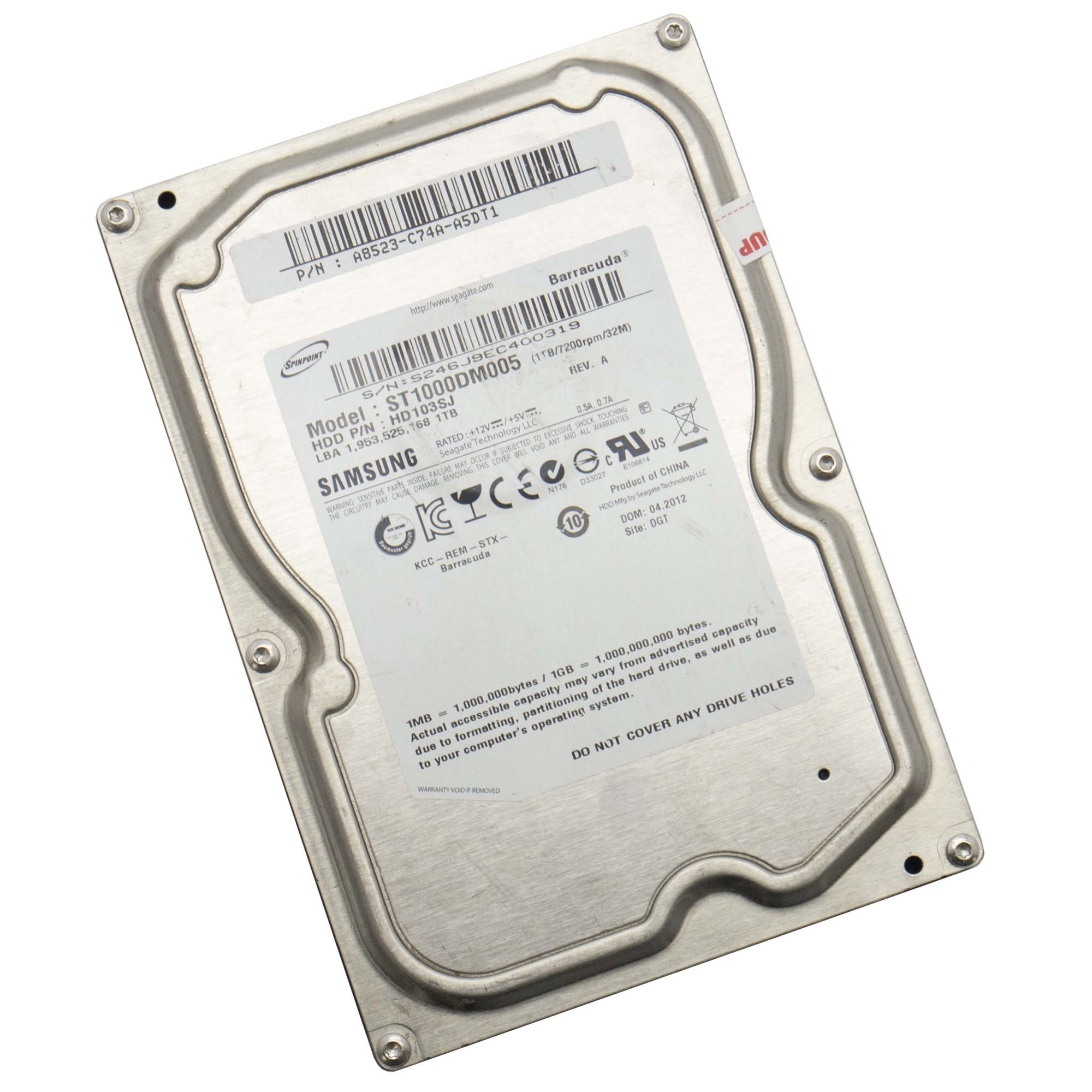 Samsung 1TB 3.5 SATA II 32MB, HD103SJ (Ricondizionato)
