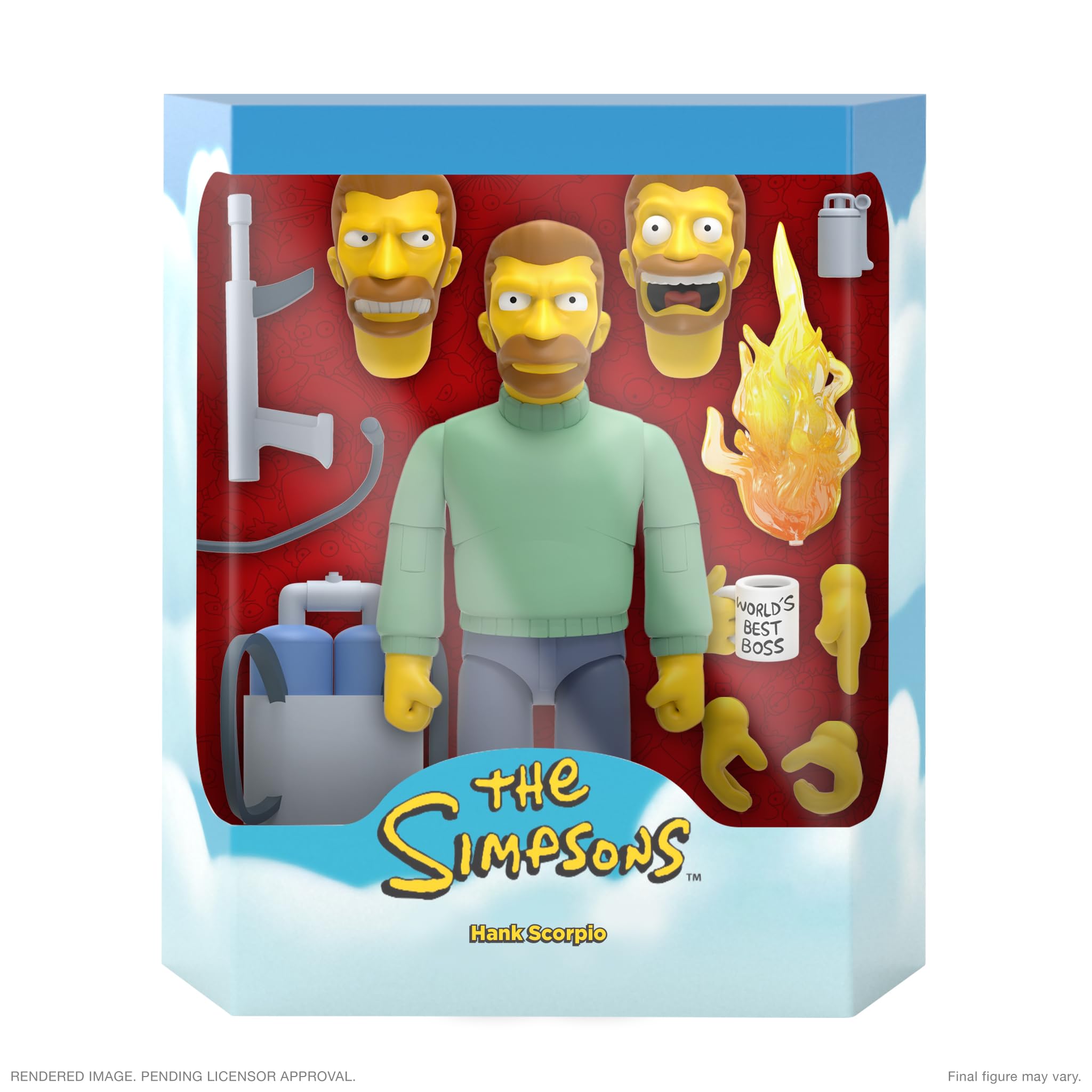 Amazon.com: Super7 Ultimates The Simpsons Hank Scorpio - 7