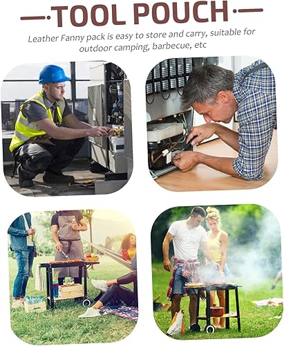 Miniatura 6 de CUBTOL 1 hacha portátil a presión, práctica caza, resistente al desgaste, para supervivencia, jardinería, con fundas de cuero vacuno, resistente al