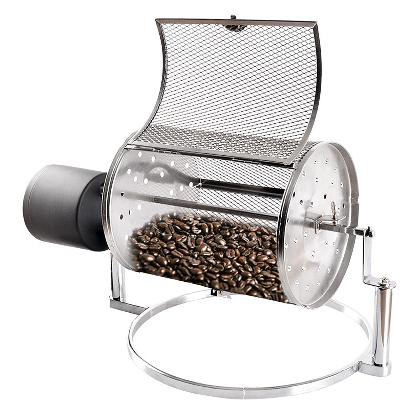 GTHTUHFD 800G Electric Coffee Beans Roaster,Stainless Steel Coffee Roasters Machine W/Leak-Proof Holes,Adjustable Speed 1-33Rpm/Min And 6 Baking Modes,M