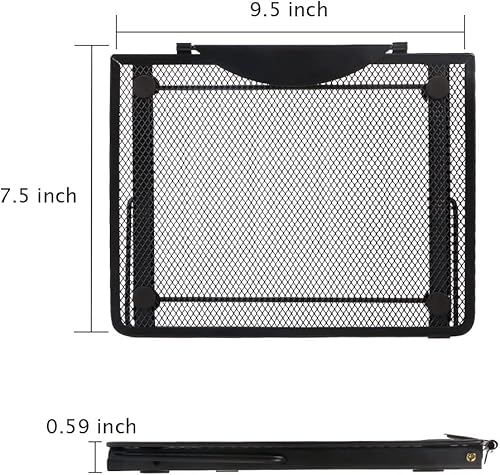 Miniatura 6 de Ymeibe Soporte ergonómico para tableta para laptop, malla metálica, ventilado, para escritorio, ajustable, compatible con Apple MacBook Air Pro,