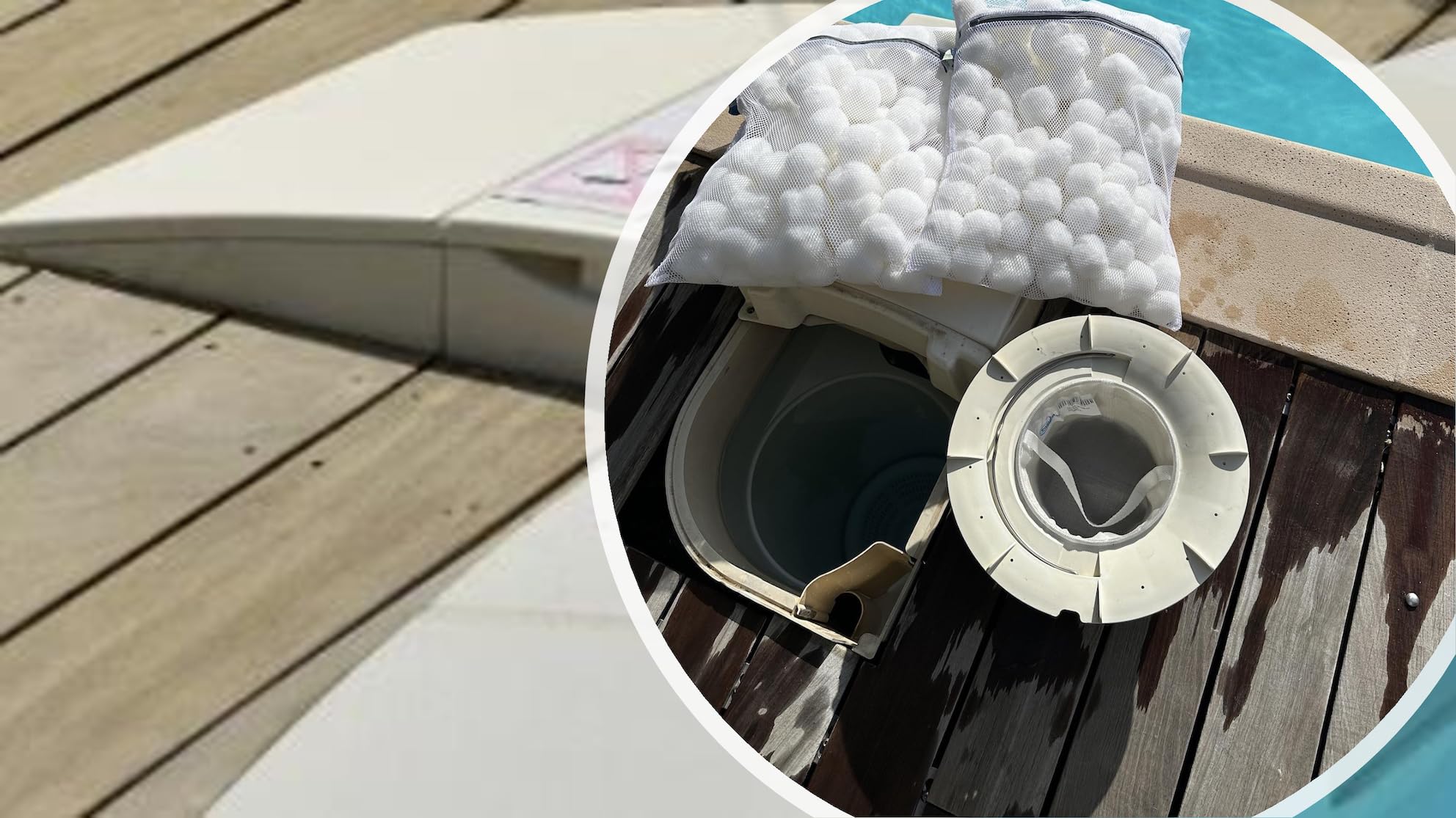 easyfilter 2 sacchetti a sfera filtranti + 1 cestino Skimmer PRE filtro compatibile con WATERAIR FILWAT