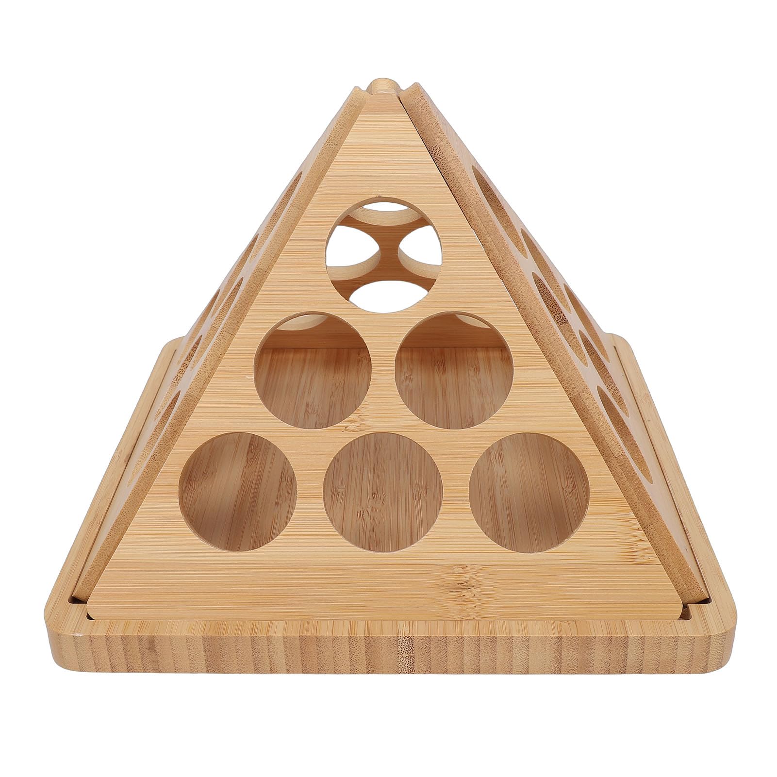 Support de stockage de capsules de café rotatif en bois pour 24 dosettes de cuisine