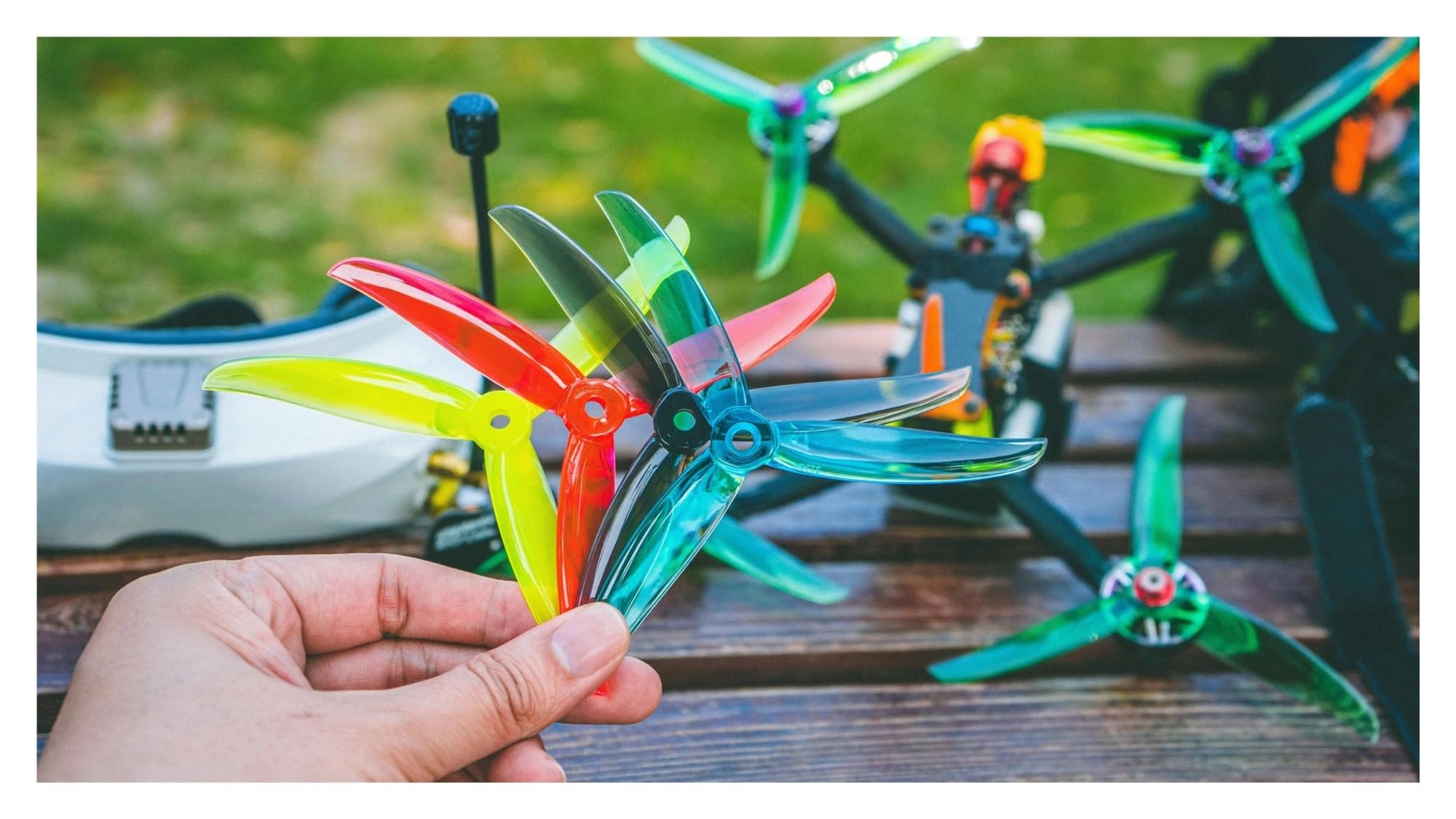 5136 5.1X3.6X3 3-łopatkowe śmigło PC do FPV Freestyle 5 cali ForGemfan ForVannystyle ForVanover(6Pairs Blue)