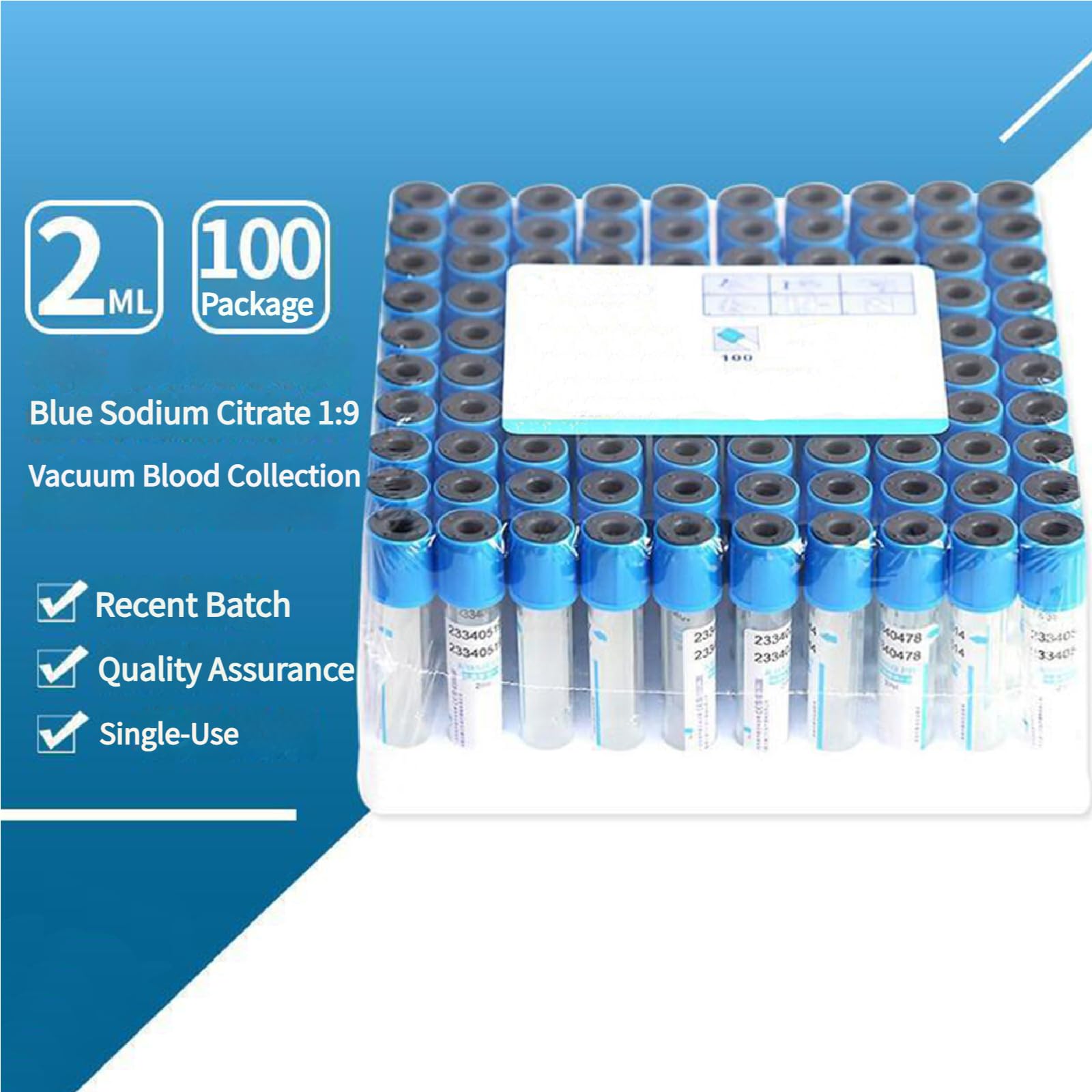 100 Stück Vakuum Blutentnahmeröhrchen Blutentnahmeset Labor Zentrifugenröhrchen Aus PET Glas Mit Violettem Deckel Vacutainer Kompatible Reagenzgläser,10ml
