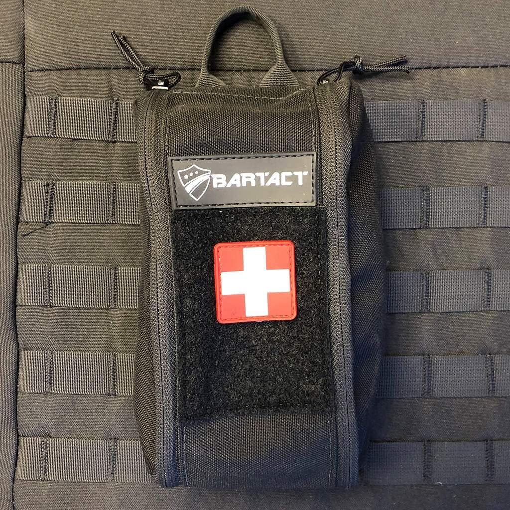 IFAK Kit Pouch MOLLE Back 1000d Cordura Nylon PALS Compatible Red Bartact