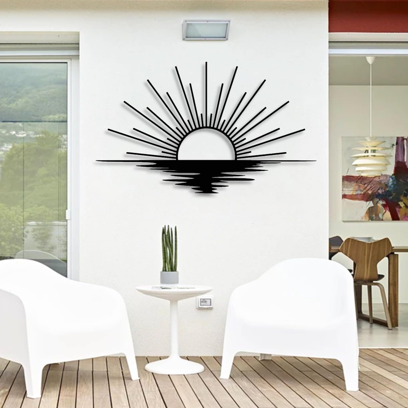 Sunrise Metal Wall Art, Metal Sun Wall Decor, Metal Sun Outdoor Decor, Large Metal Sun Wall Art, Sun Wall Art, Boho Sun Wall Art, Sunshine Metal Sign,