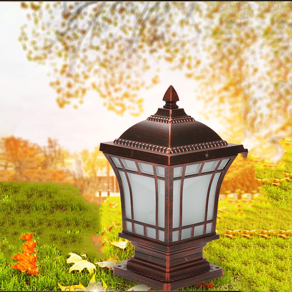 Farola de Exterior,Lámpara de Sobremuro para Exteriores,Luces Jardín Impermeable para Paisaje Caminos Deco (D)