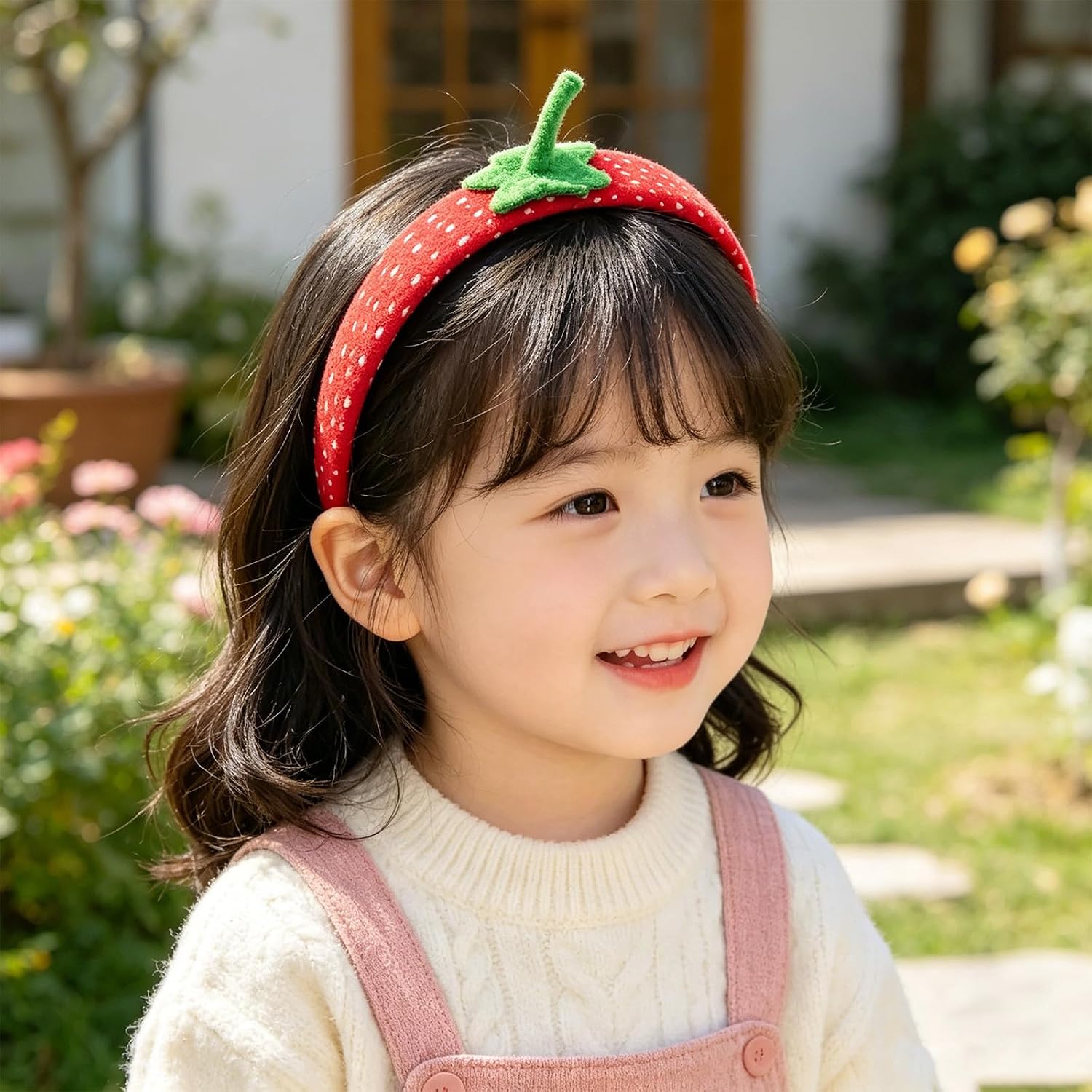Kisangel 6pcs Strawberry Headband Set for Women, 3d Simulation Fruit Design, Comfortable Cloth Material, Secure Fit, for Summer Parties and Photo Props