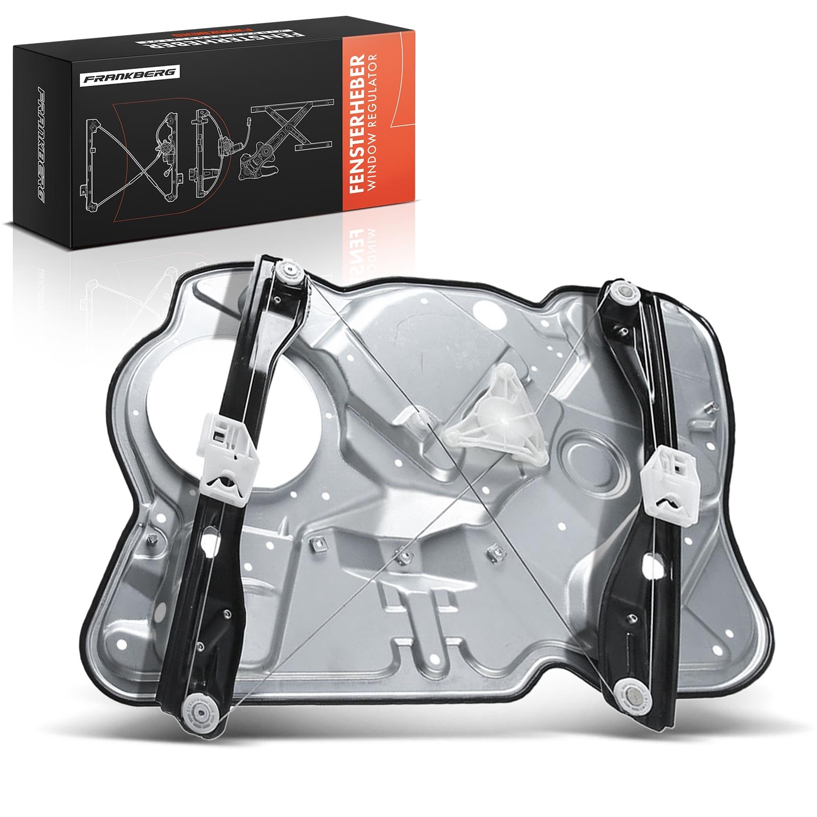 Frankberg 1x Electric Window Regulator Electrical with Metal Plate Front Left Compatible with Oct.Avia I 1U2 Hatchback Oct.Avia II 1Z3 Hatchback Oct.Avia II 1Z5 Estate Replace# 1Z1837461