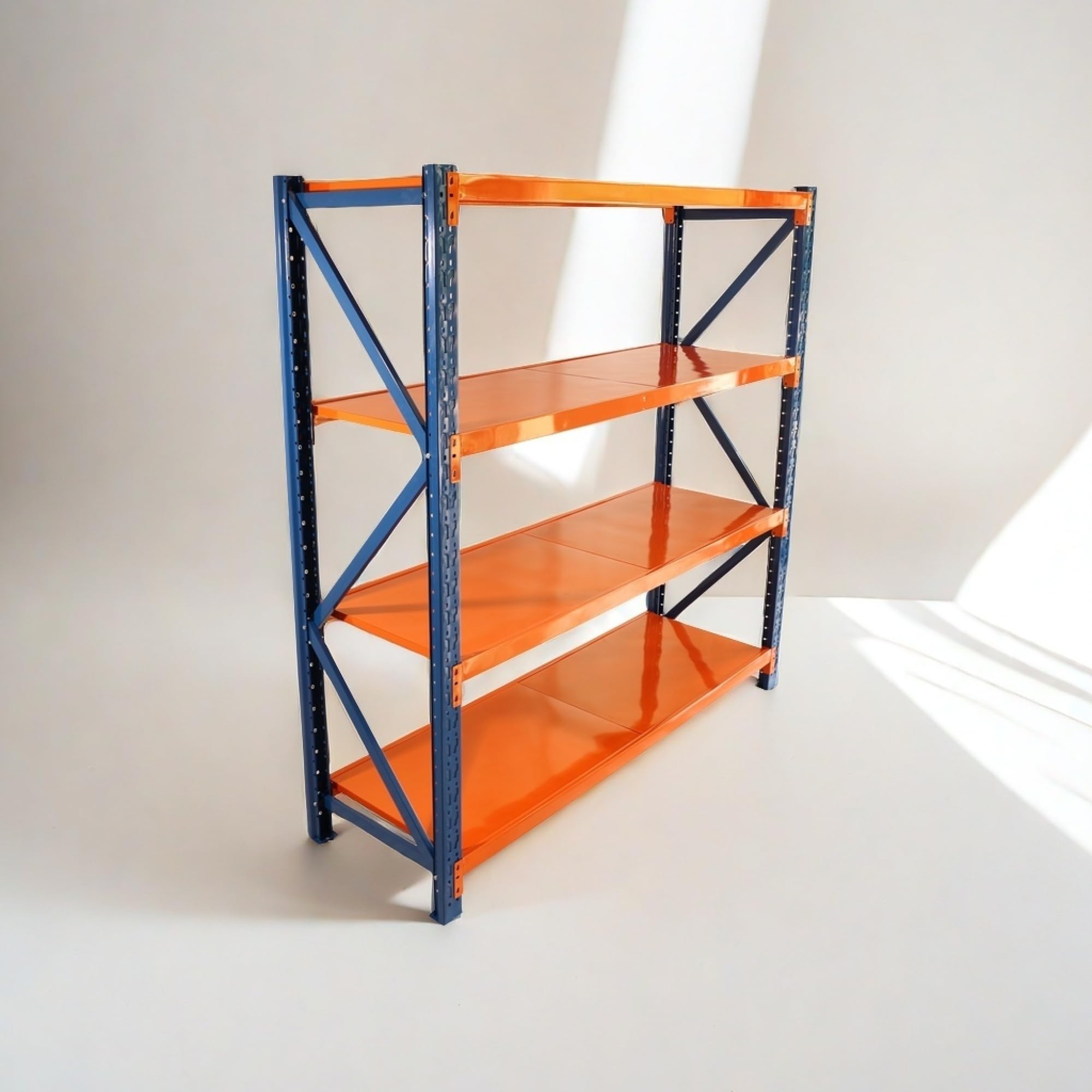 Oosofi Garage Shelves Heavy Duty - 4400 lbs Garage Storage 4 Levels, Adjustable Metal Shelving Units and Storage, Industrial Shelves Utility Shelves for Commercial Store Tools Gym