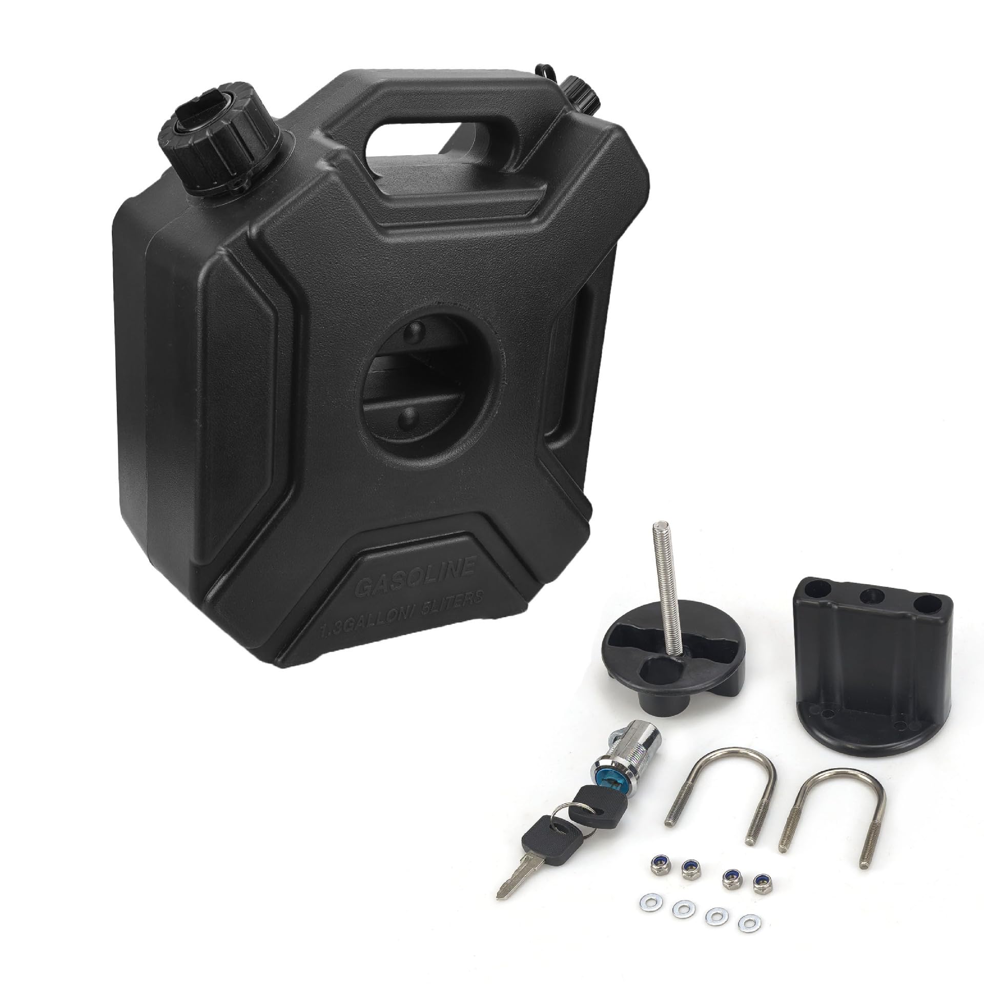 Amazon.co.jp: FIRECARP バイク用 ガソリン携行缶, プラスチック製, 5L