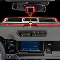 Vista 3 de Organizador de tablero IAG I-Line con soporte para teléfono para Ford Bronco 2021+ 2/4 puertas