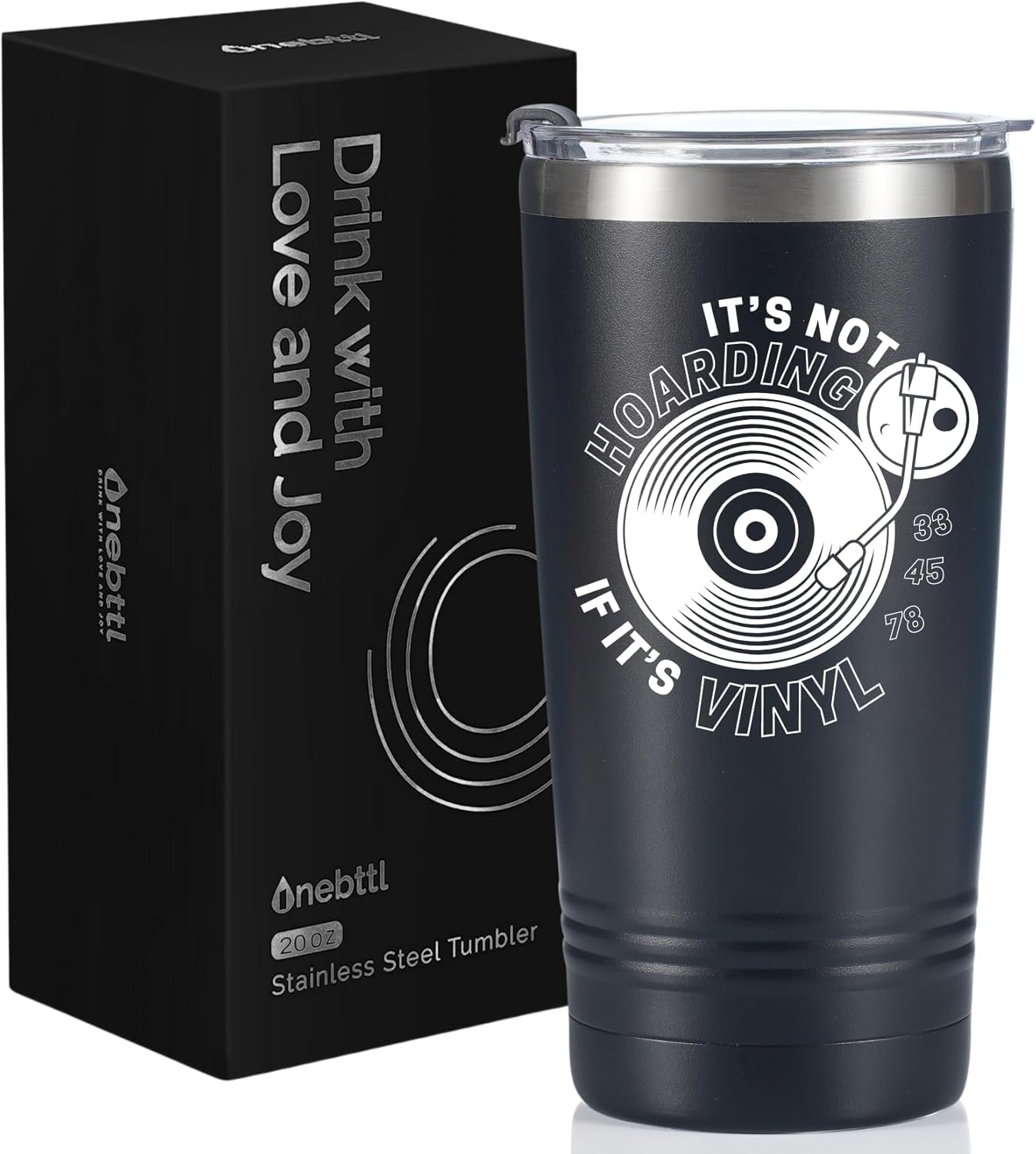 Gifts for Vinyl Record Lovers, Vacuum Insulated Tumbler