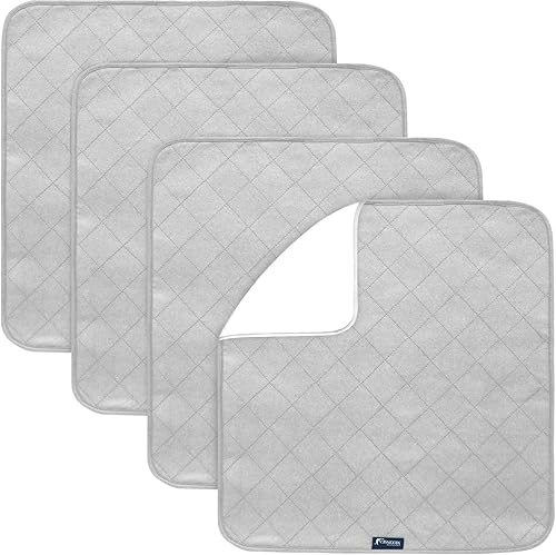 Almohadillas impermeables para silla de incontinencia, 22 x 21 pulgadas, fundas de asiento reutilizables para sillas de ruedas, protector de asiento