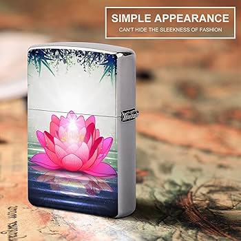 Amazon.co.jp: Pirfe ライター アーマー 禅 蓮の花 ZIPPO兼用ケース