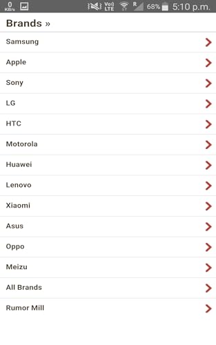 Mobile Specification GSM Arena