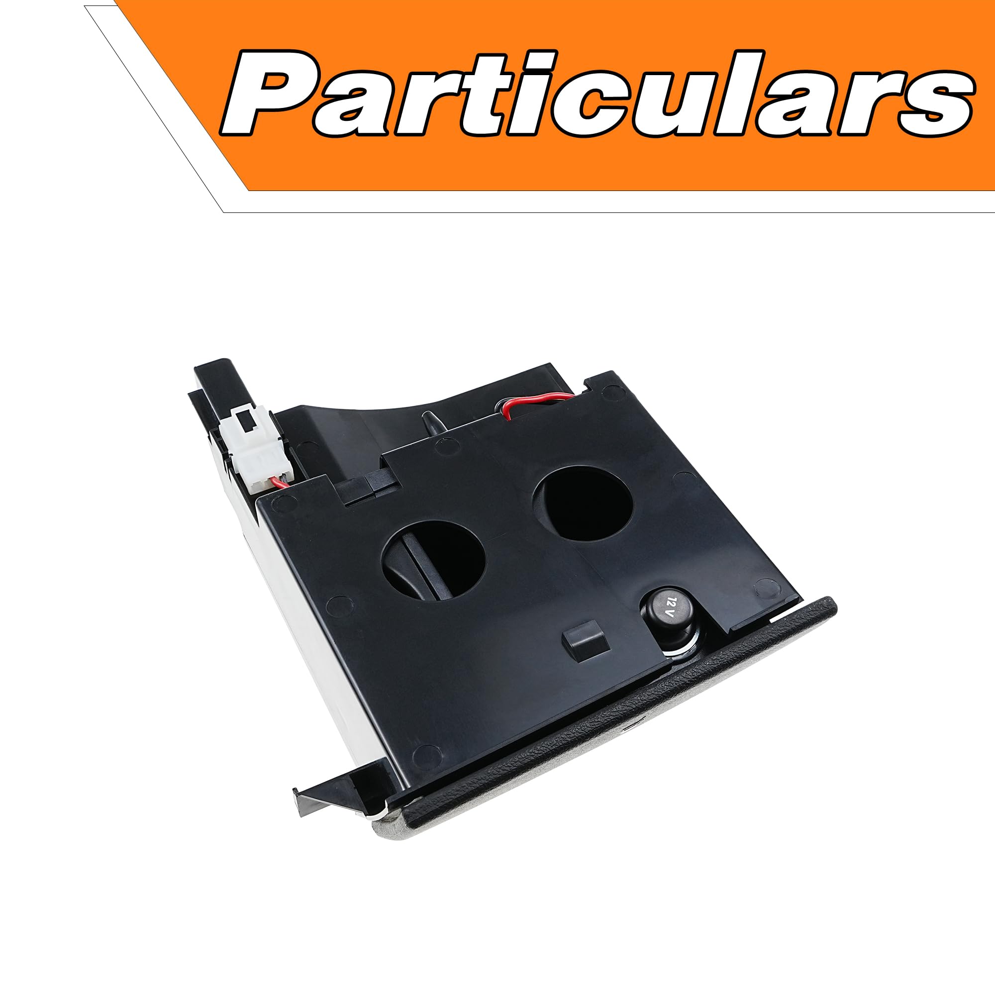Aschenbecher und Becherhalter kompatibel für VW T5 Transporter 2003-2013, Rechtslenkung, Front-Aschenbecher und Münzhalter, Ersatz für 7H285860130T