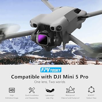FPVtosky Hard Case for DJI Mini 5 Pro+ Mini 5 Pro ND Filter Set