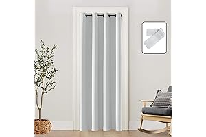 SHINELAND White Ash Doorway Curtain
