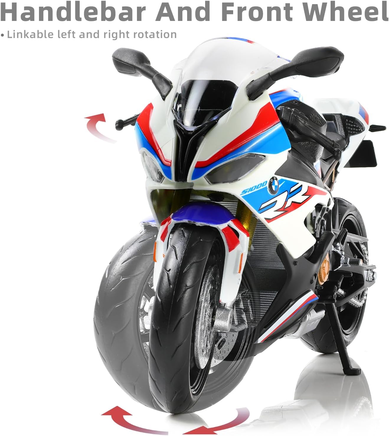 for BMW S1000RR 1:12 Motorcycle Model Toy Metal Die-cast with Plastic Motorcycle Model Moto Gift for Adult
