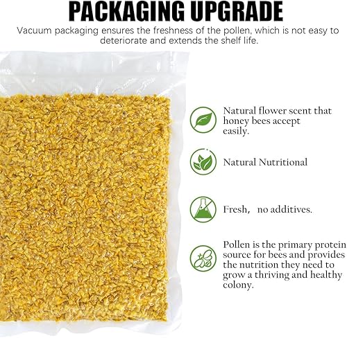 Miniatura 4 de beeknows Polen de abeja para abejas melíferas  Polen de abeja natural 100% puro, apicultura, pellets de polen de abeja, alimento de abeja para