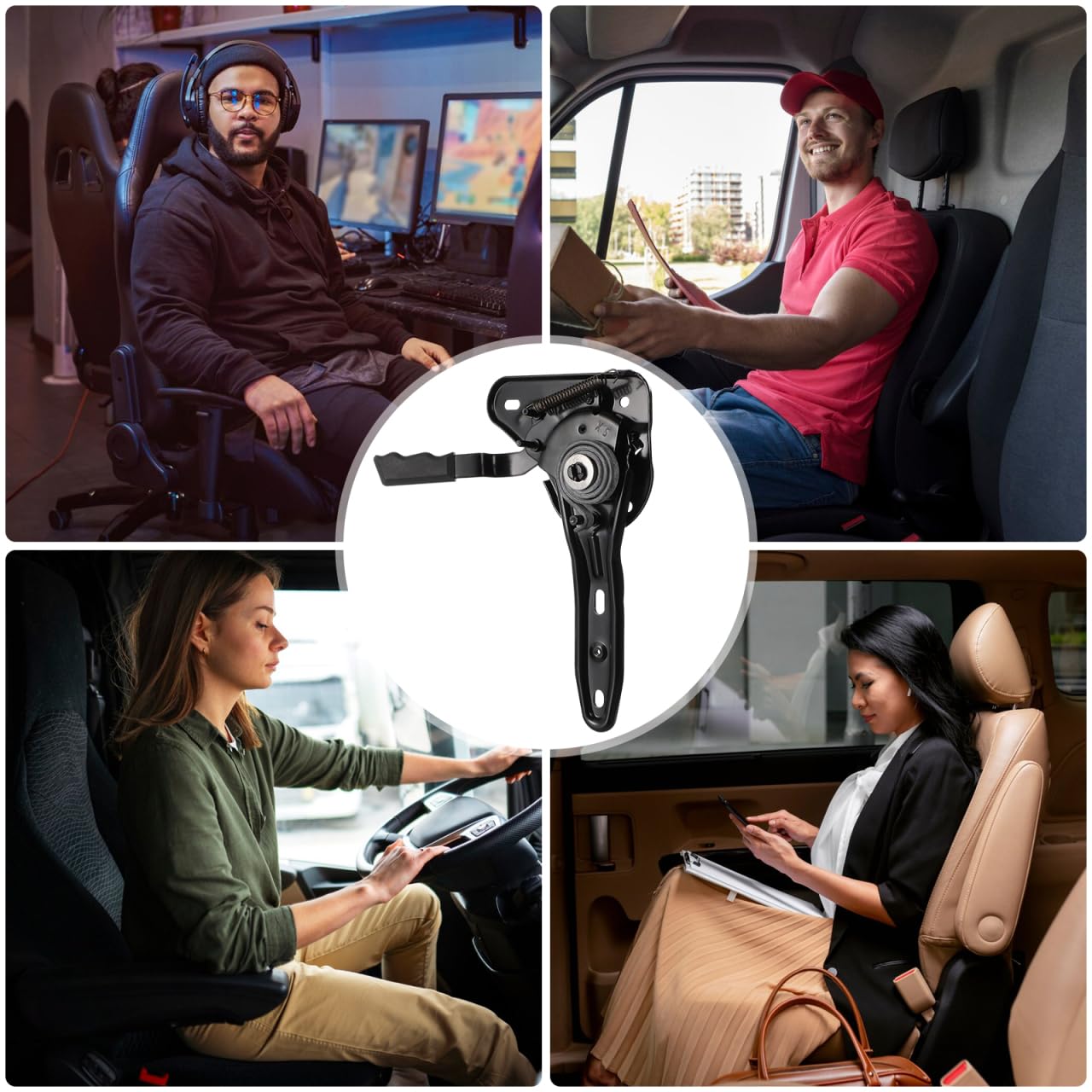 Ajustador De Ángulo De Silla 180 Grados Regulador Multiángulo para Oficina Y Gaming Compatible con Sillas Ergonómicas Repuesto Fácil Instalación