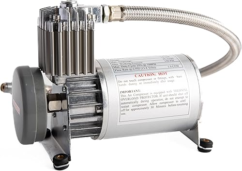 Viking-Horns, Heavy Heavy 150-PSI Air-Compressor Para Tren-Aire-Bocinas, Air-Suspensión-Sistemas