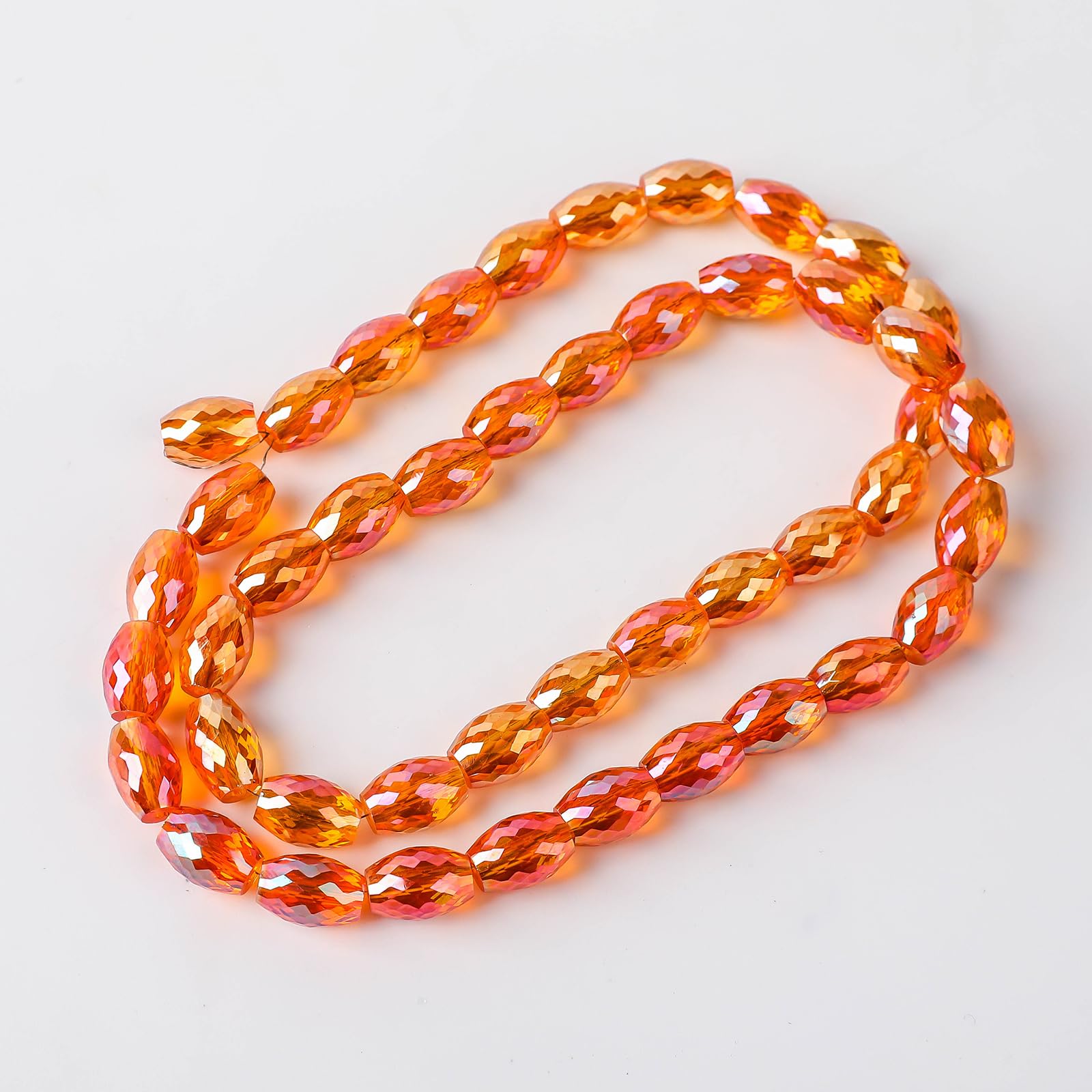 Perles en verre de cristal faciles à enfiler pour fabriquer vos bijoux