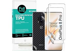 OnePlus 8 Pro Screen Protector with 2Pcs Flexible TPU Film, 1Pc Camera...