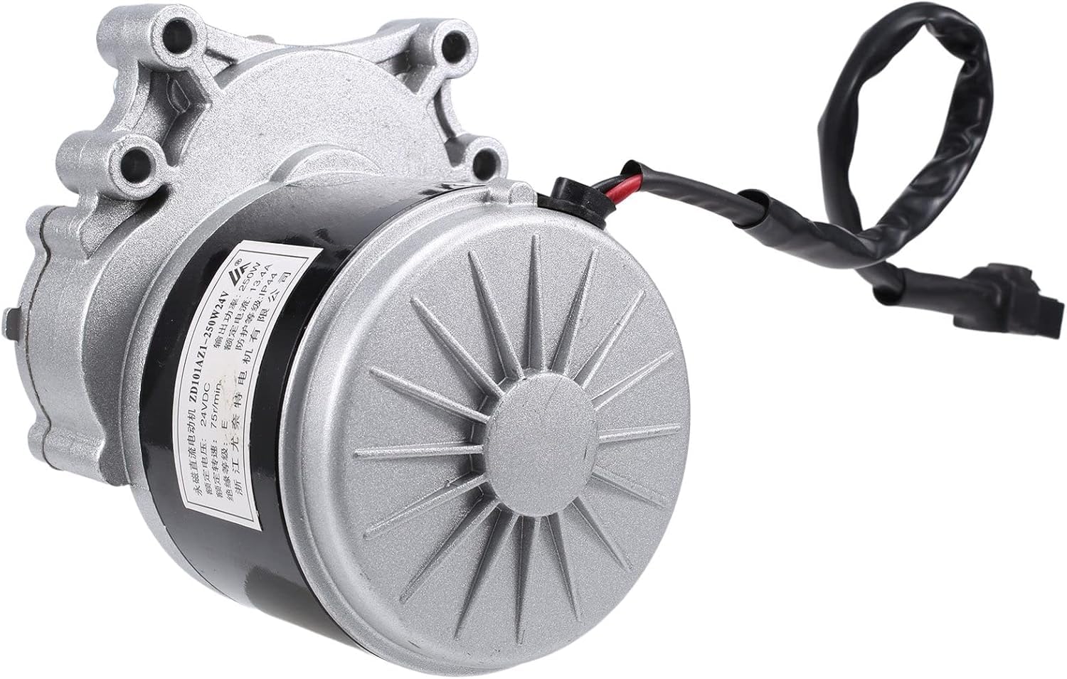 250W 24 V Motor de Cepillo de Baja Velocidad Motor Cepillado de DC de Baja Velocidad 44 mm, diámetro del Eje 17 mm 75 RPM