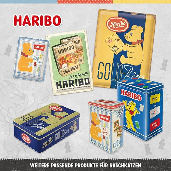 Nostalgic-Art Retro Aroma Tin 1.3 L Haribo - The Real - Gift Idea for
